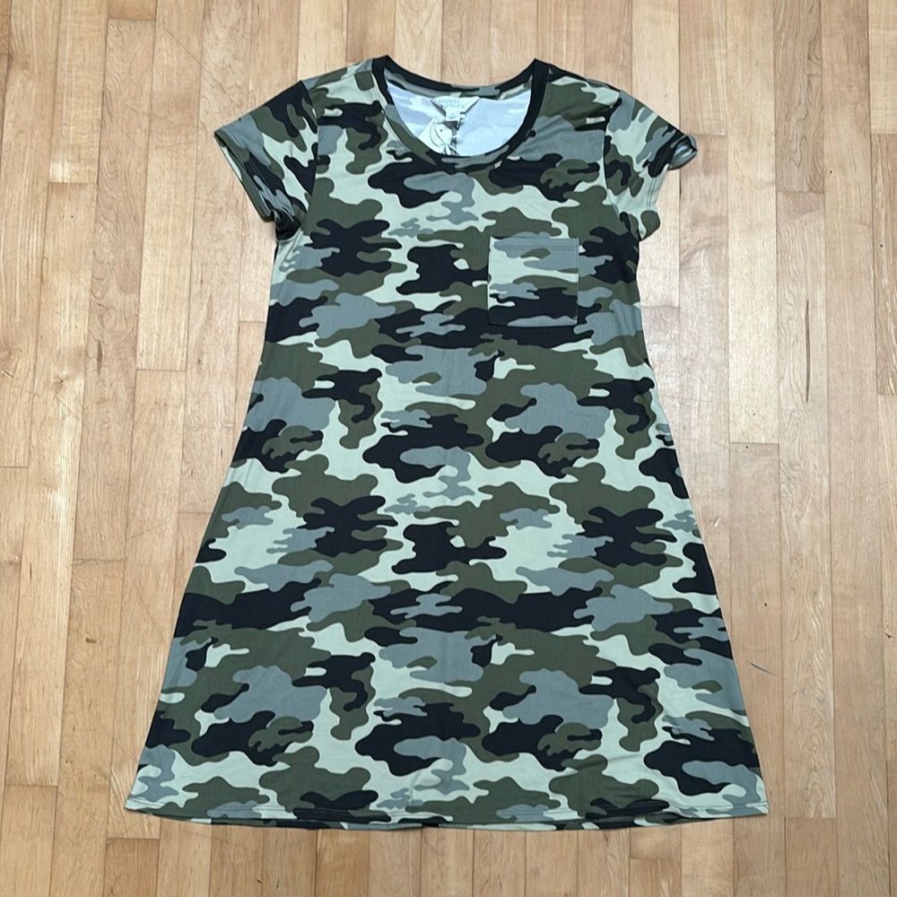 Market & Spruce knit camo T dress